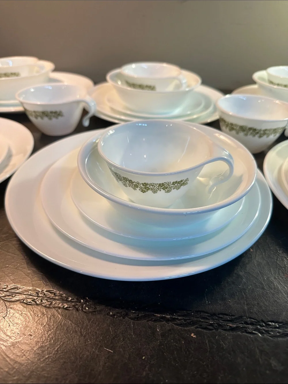 Vintage Corelle winter Frost white dinner set